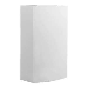 White Mild Steel Wall Bin